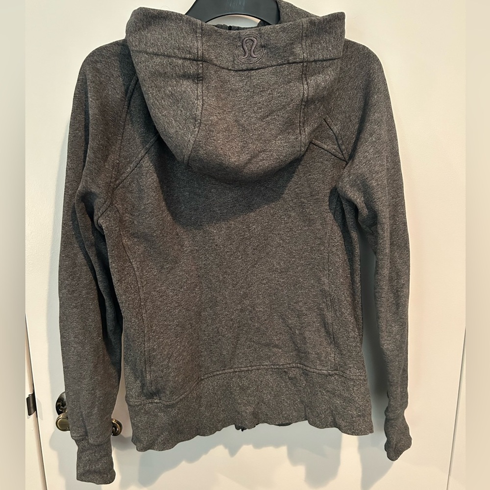 Lululemon Scuba Full Zip Hoodie Womens Size 8 Gray Hooded Sweatshirt